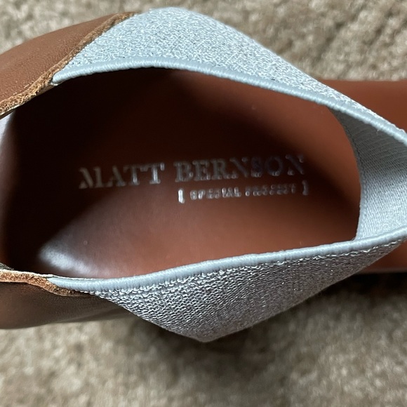 MATT BERNSON STRETCH ANKLE STRAP WEDGE HEEL. SIZE 11W. BRAND NEW. - Picture 5 of 7
